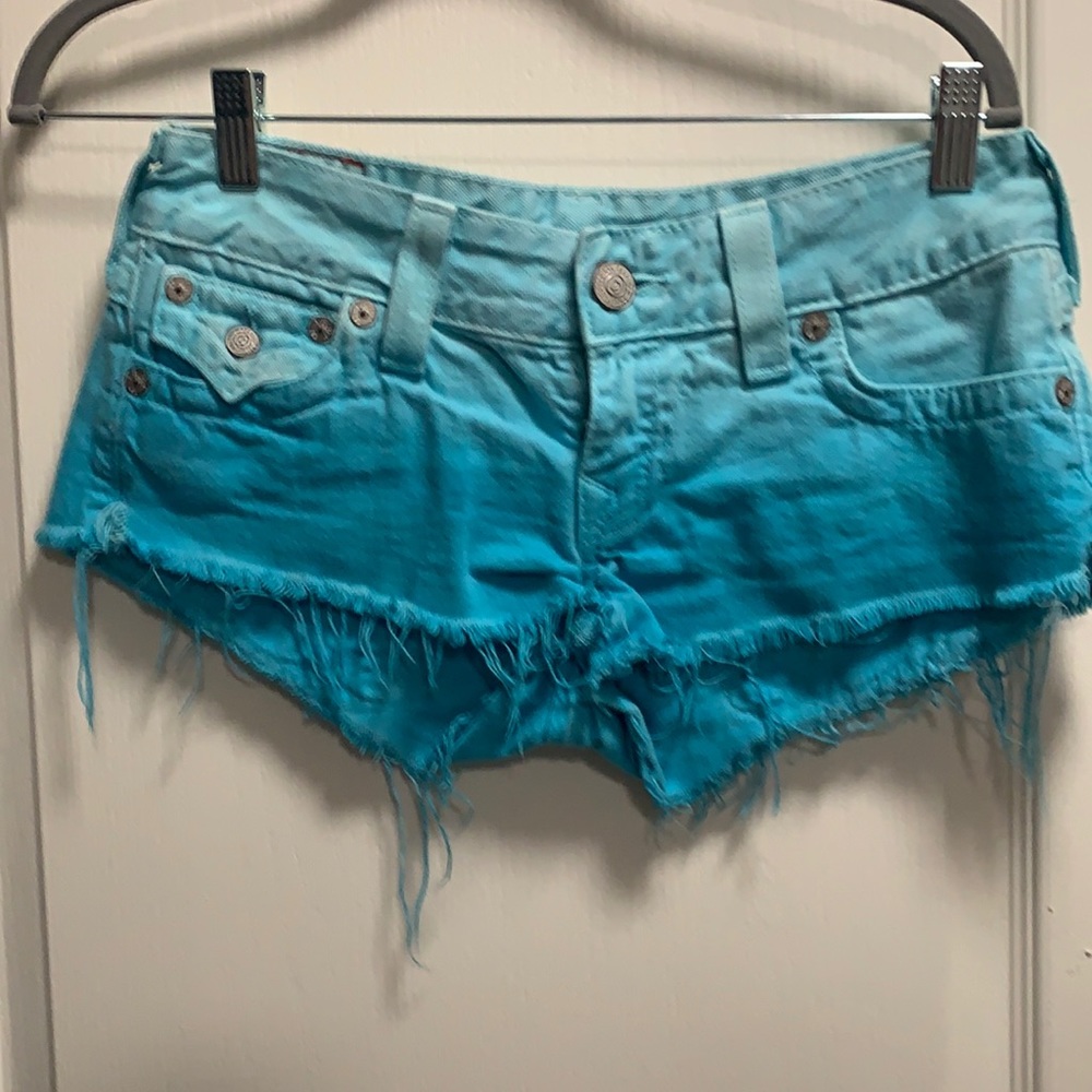 True religion Joey cut off shorts